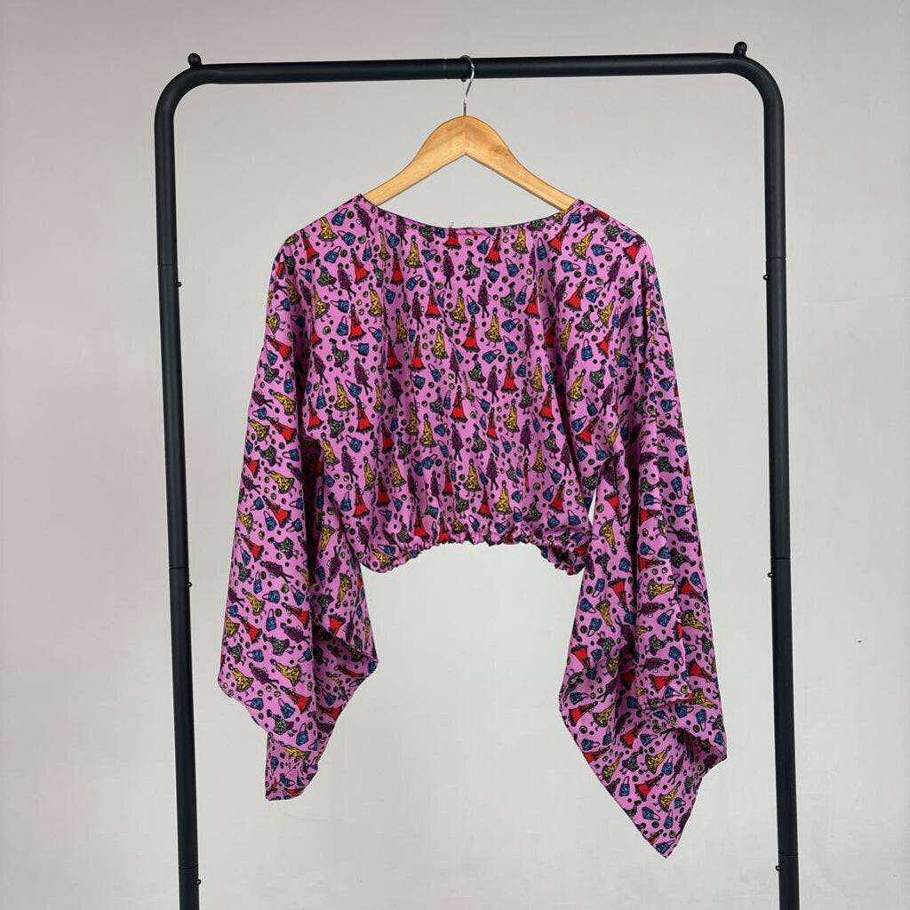 NWT Funky Patterned Blouse (XS)