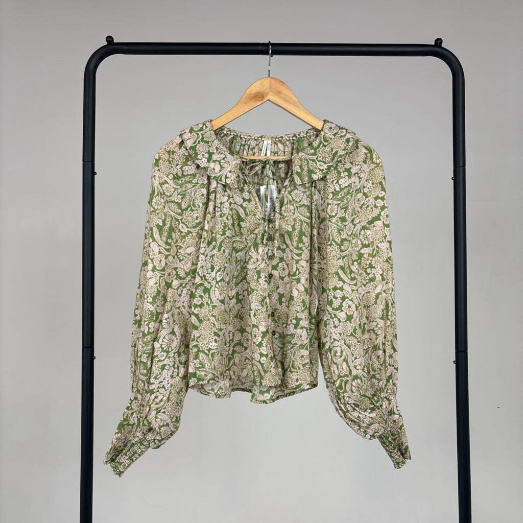 LS Cotton Floral Blouse (XXS)