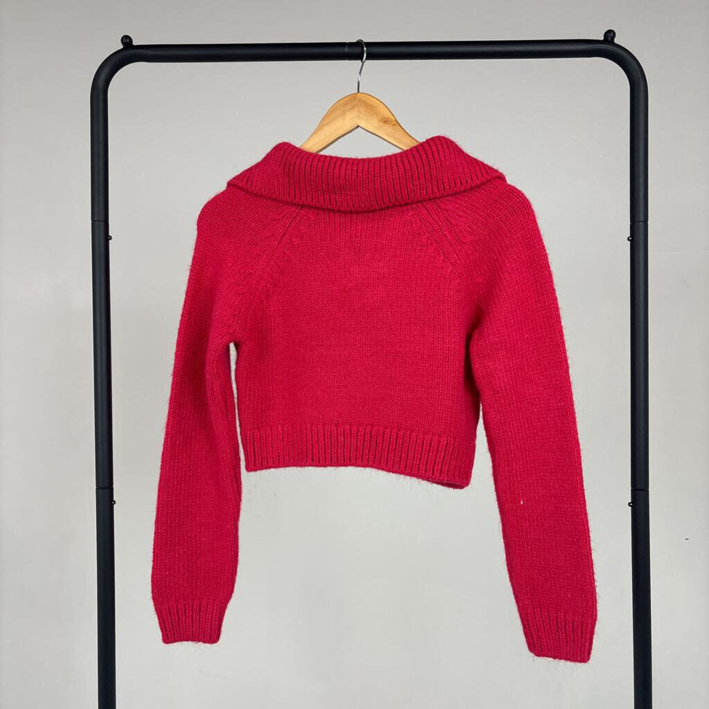 Collared Cropped Sweater (S)