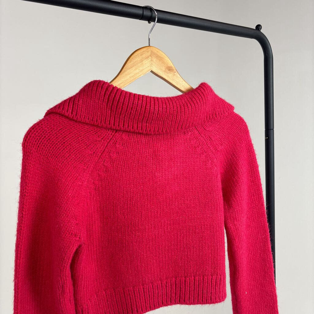 Collared Cropped Sweater (S)