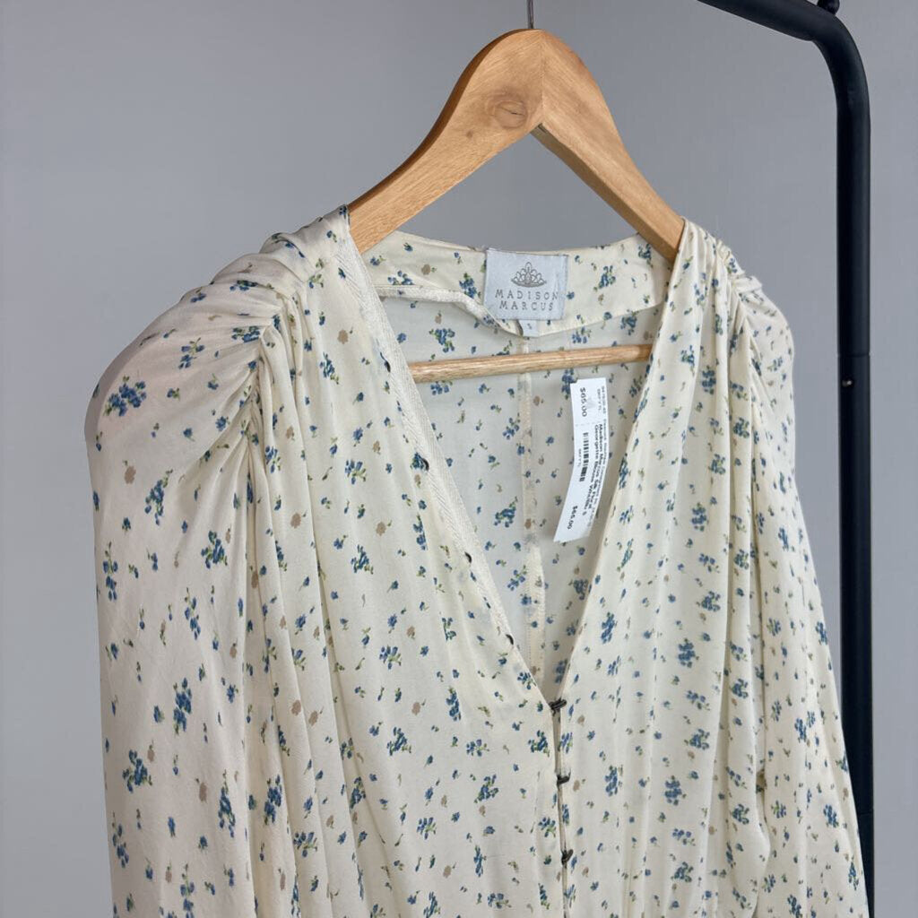 Silk Floral Georgette Blouse (S)