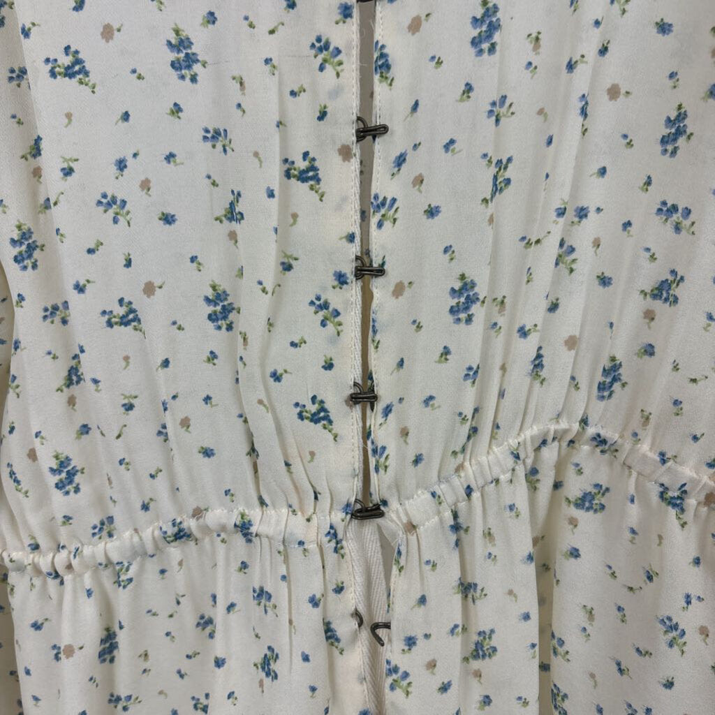 Silk Floral Georgette Blouse (S)