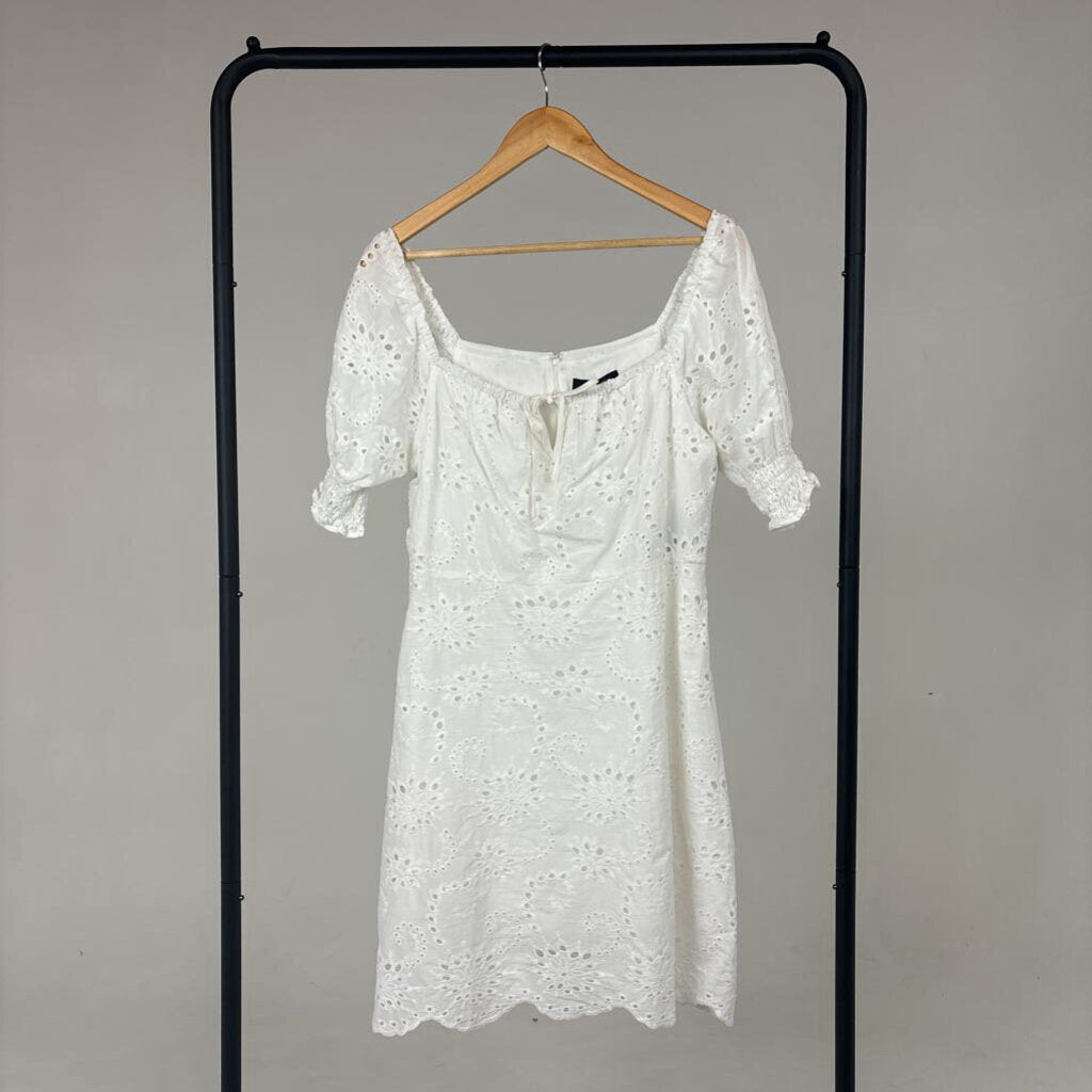 NWT Eyelet Mini Dress (M)