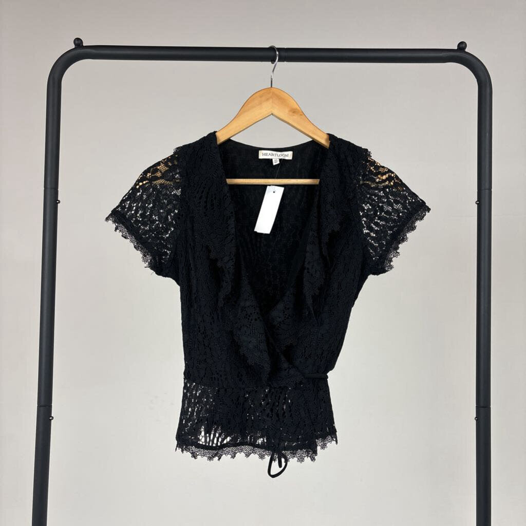 Lace Wrap Top (XS)