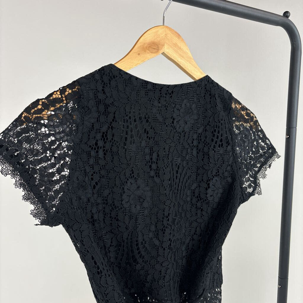 Lace Wrap Top (XS)