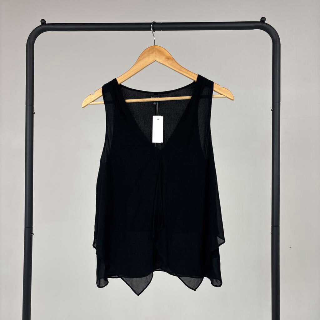 Silk Front Pleat Tank (XS)