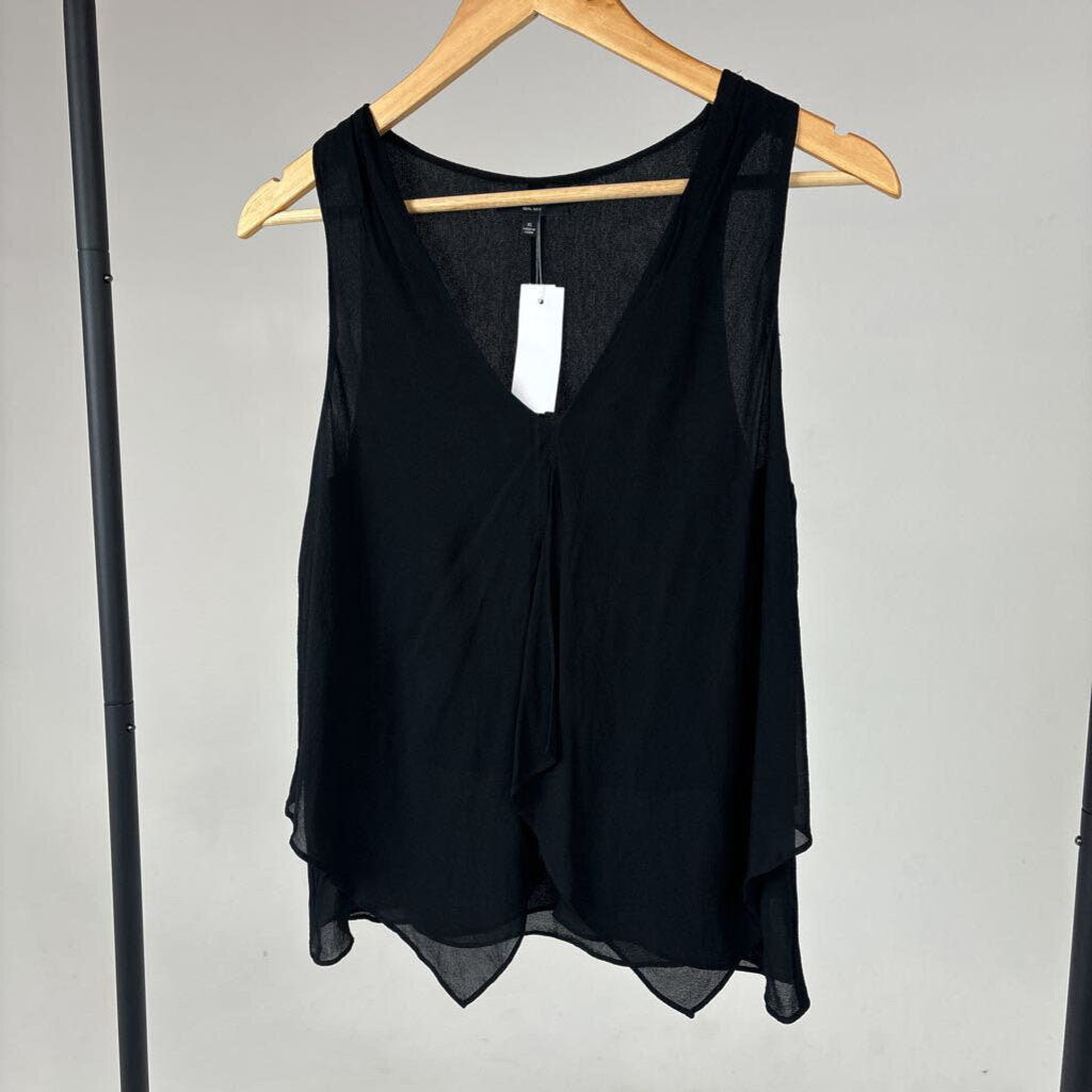 Silk Front Pleat Tank (XS)