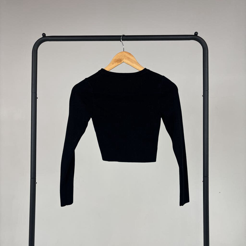 LS Cropped Crew Top (S)