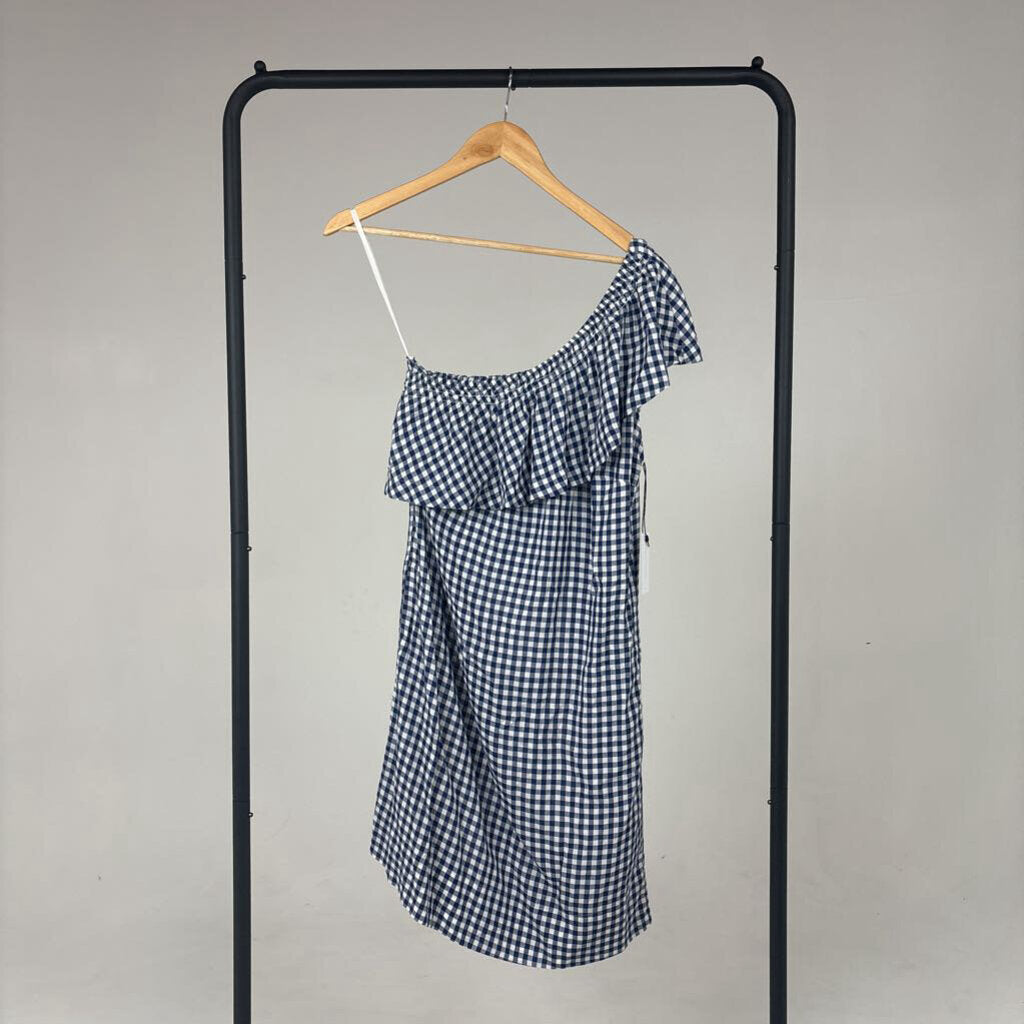 NWT! Off-Shoulder Ruffle Gingham Dress