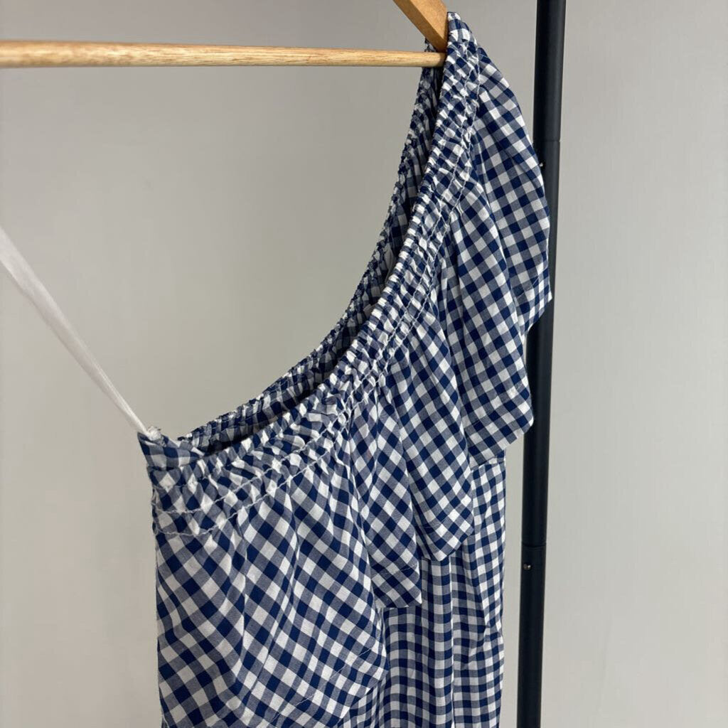 NWT! Off-Shoulder Ruffle Gingham Dress