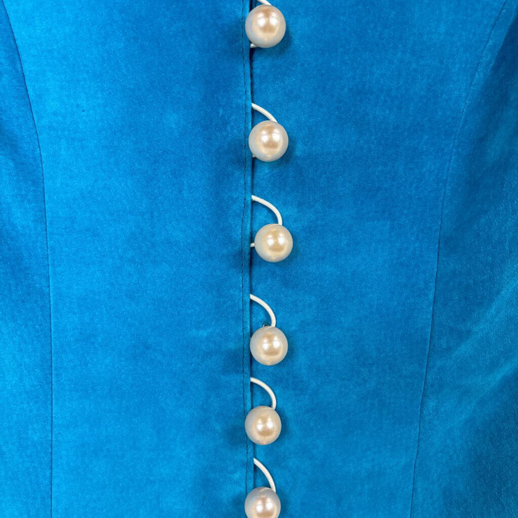 Suede Pearl button Up Blazer