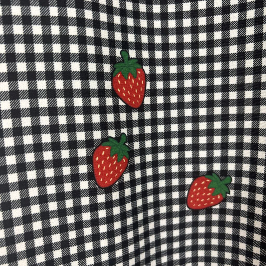 Gingham Strawberry Dress