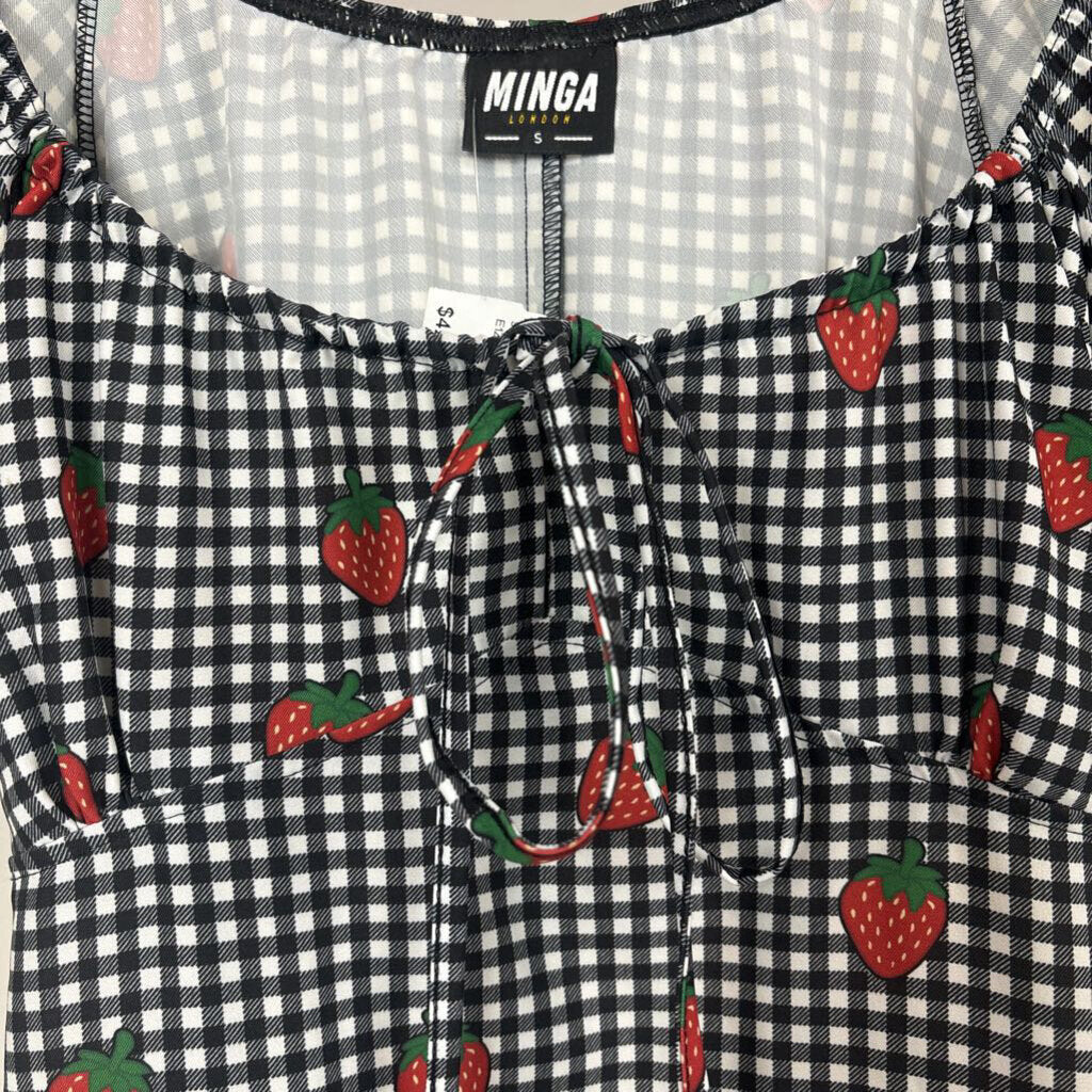 Gingham Strawberry Dress