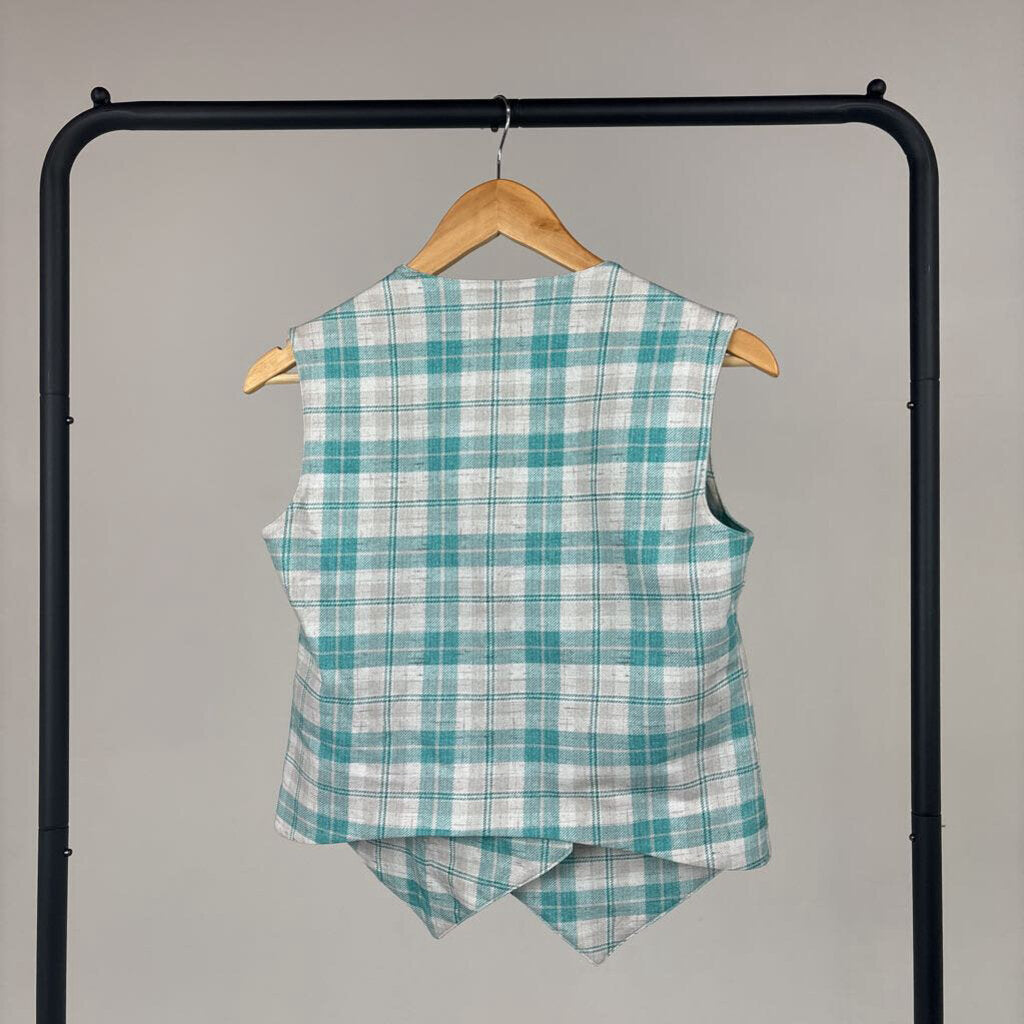 NWT! Gingham Vest (M)