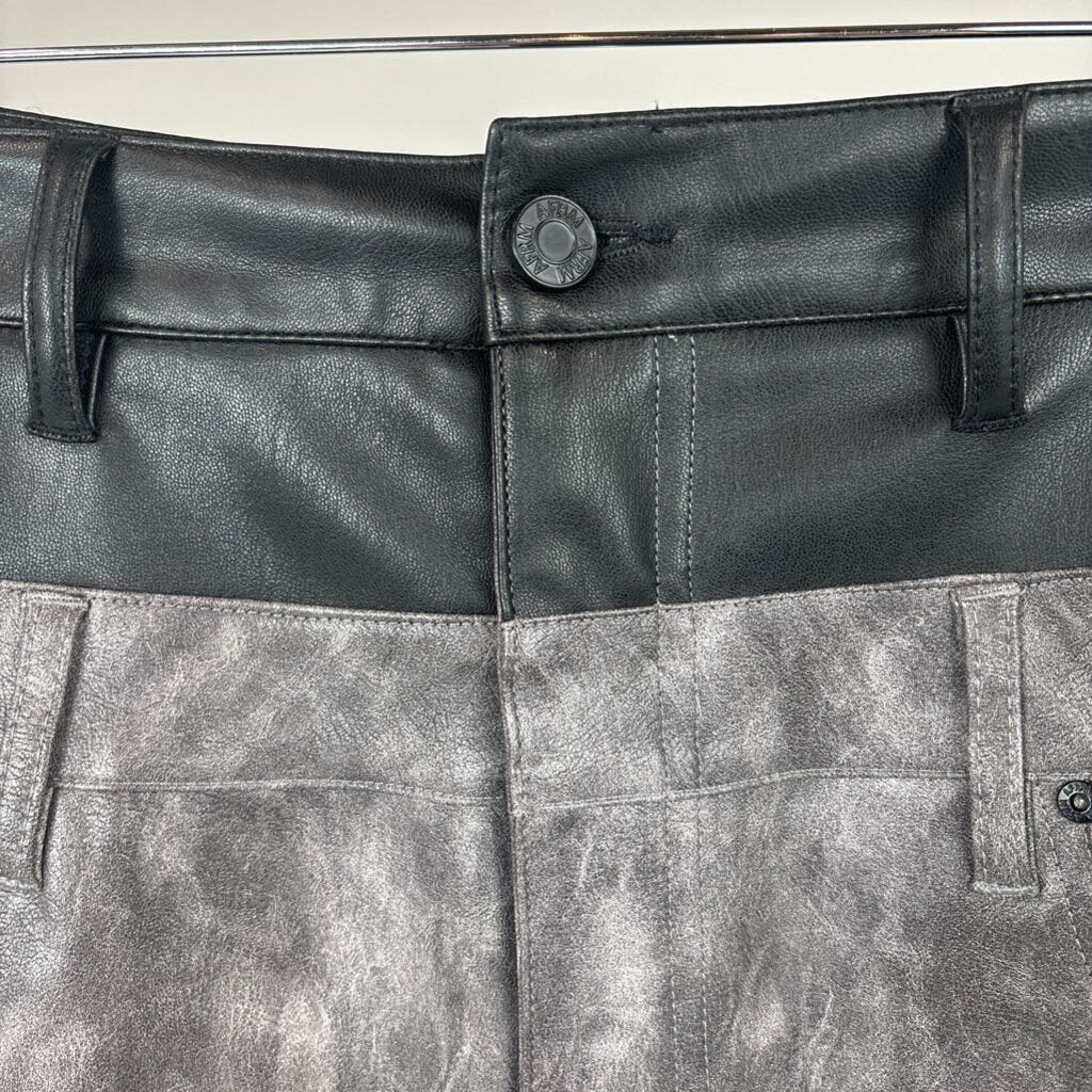 Double Waisted Faux Leather Skirt (28)