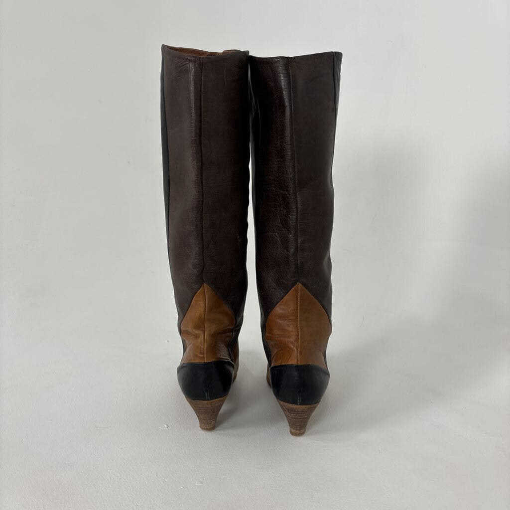 Colour Block Western Boots (39)