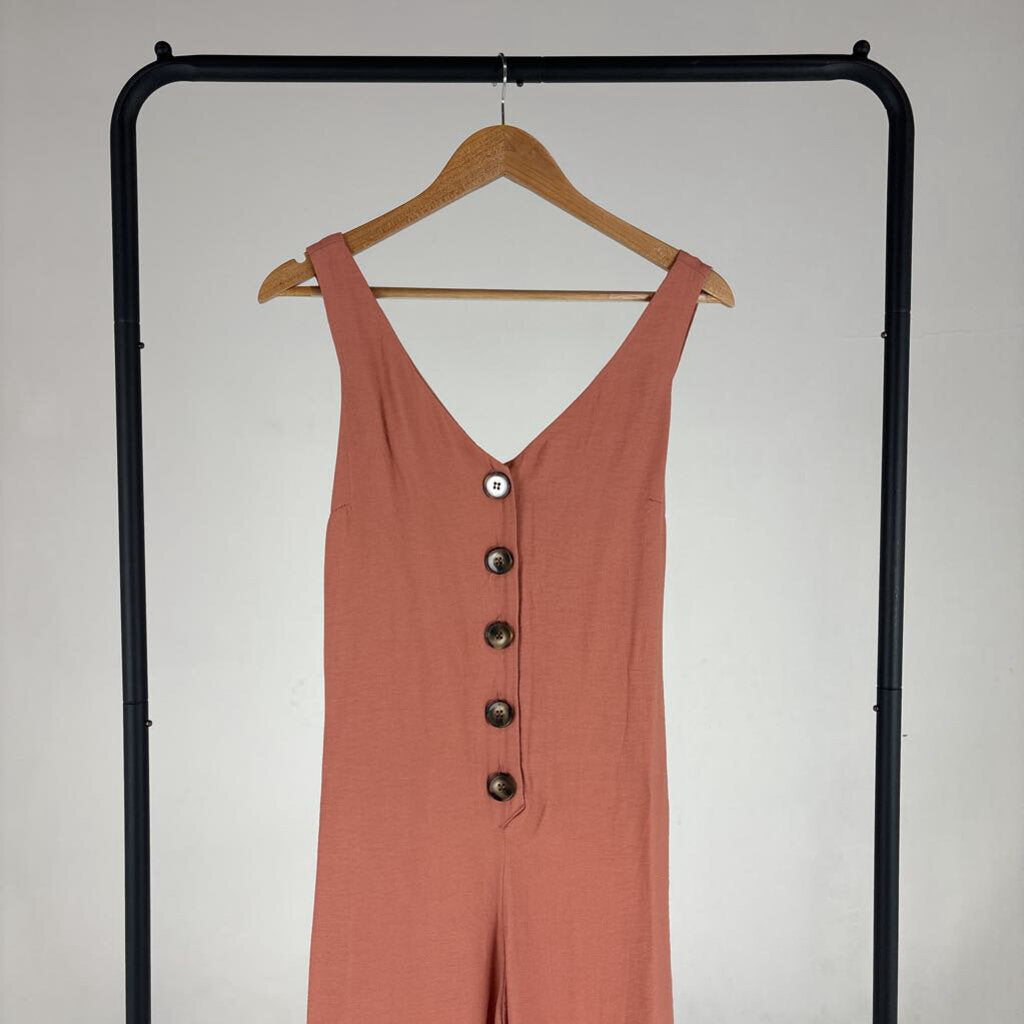 V-Neck Button Front Jumpsuit (12)