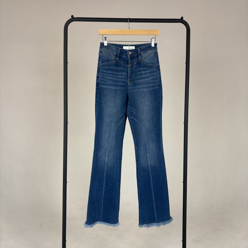 Raw Hem Flare Jeans (0)