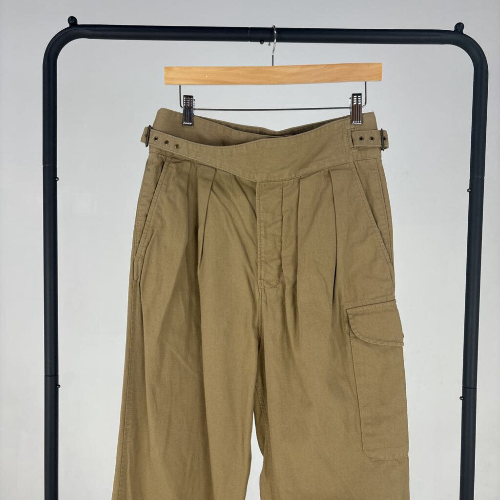 Wide Leg Buckle Trousers (6)