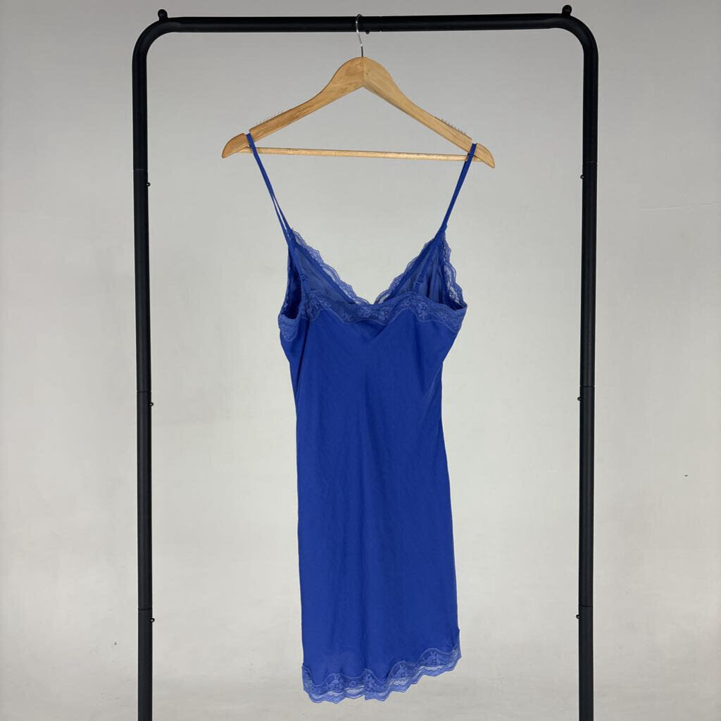 Lace Trim Slip Dress (M)