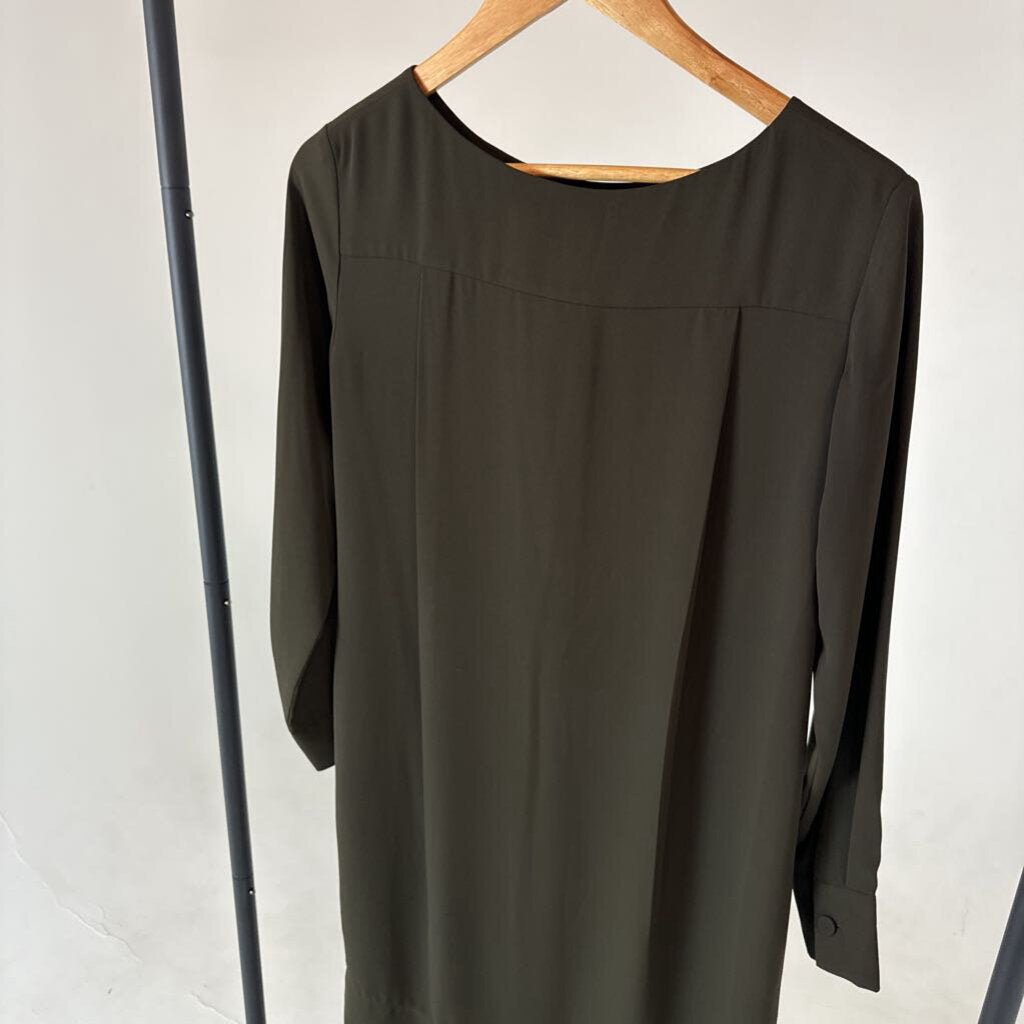 Sheer Long Sleeve Midi Dress (XXS)