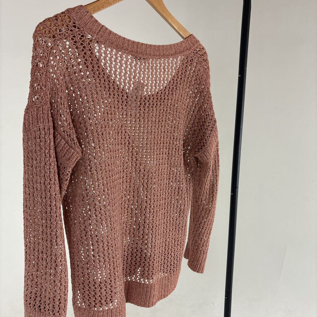 Crochet Knit Sweater (M)