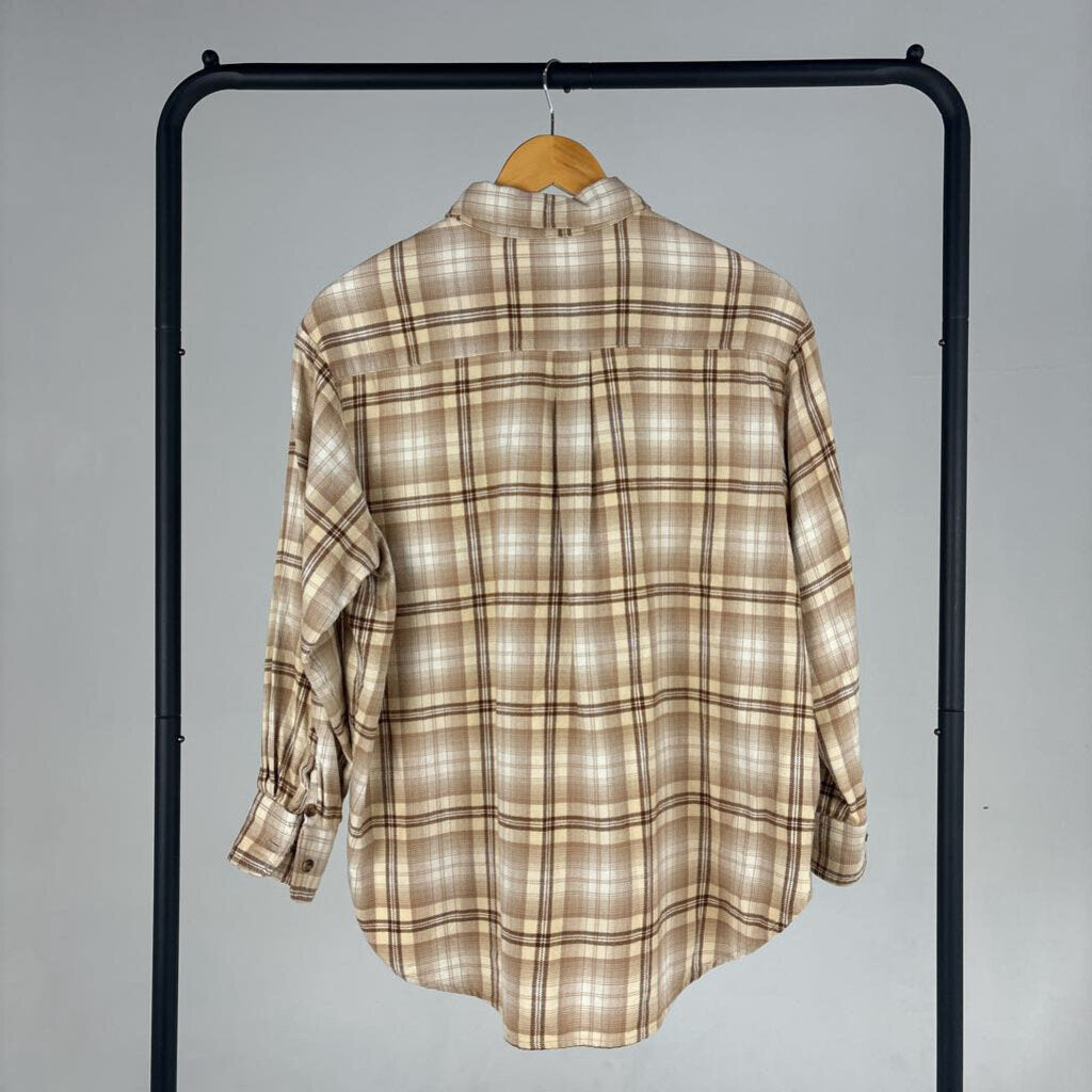 Plaid Button Down Shirt (M)