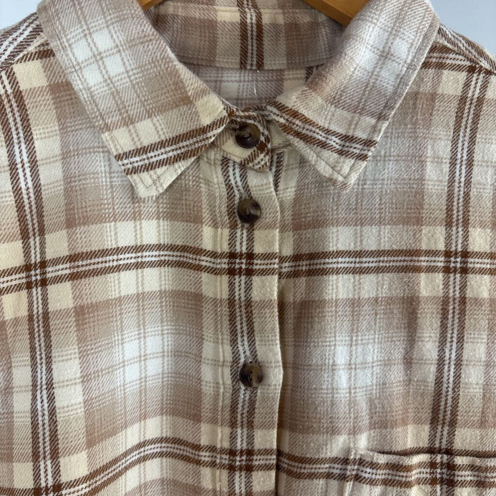 Plaid Button Down Shirt (M)