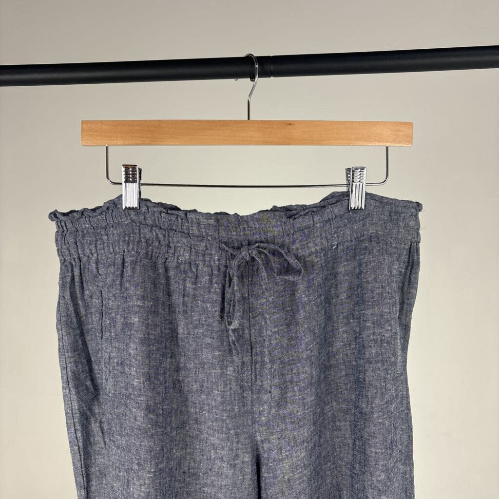 Wide Leg Linen Pants (XL)