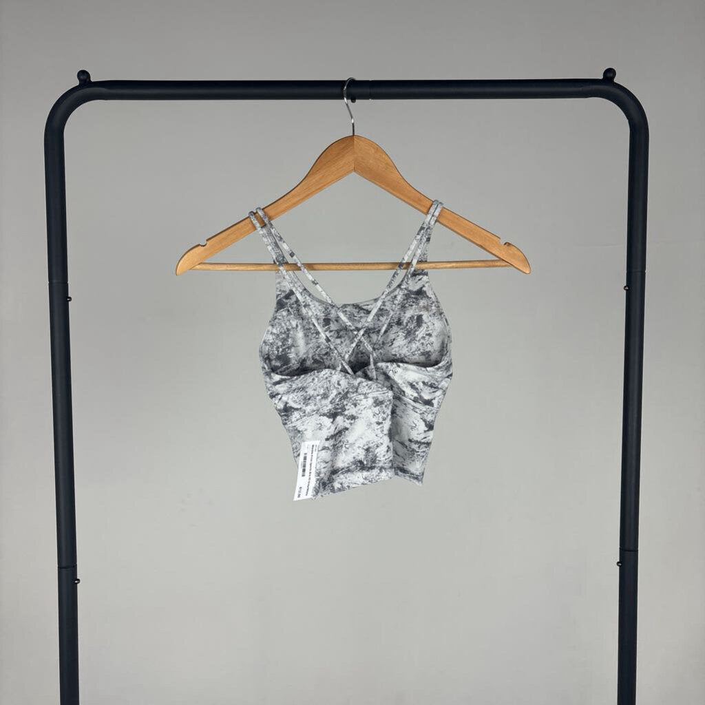 Marble Print Sports Bra (XS)