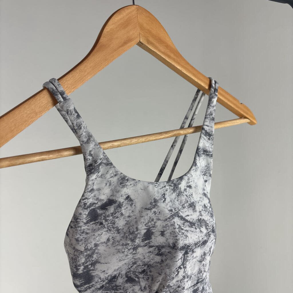 Marble Print Sports Bra (XS)