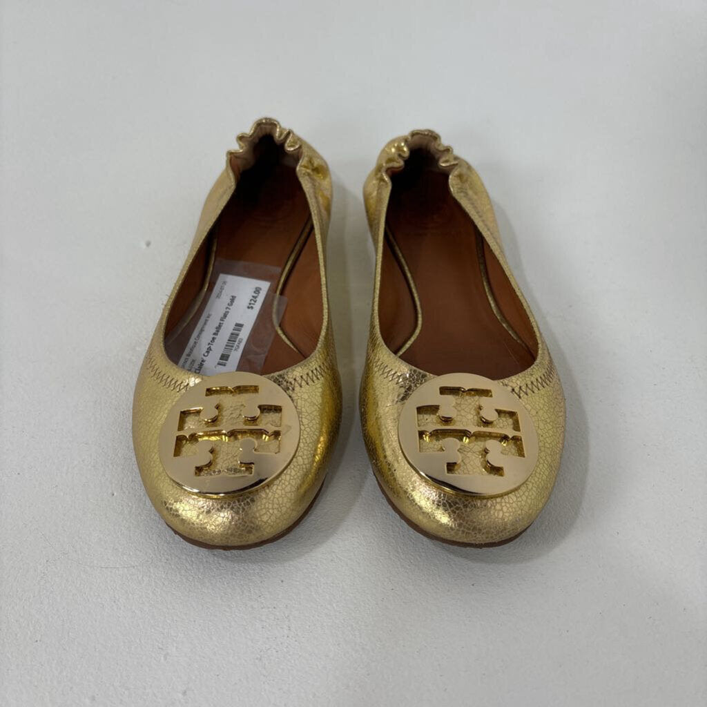 'Claire' Cap-Toe Ballet Flats (7)