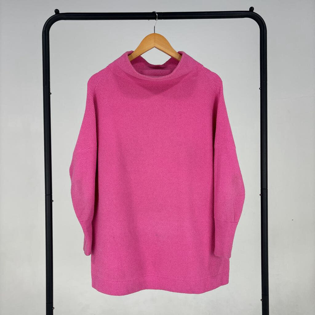 Ribbed Mock Neck Knit Sweater (XS)