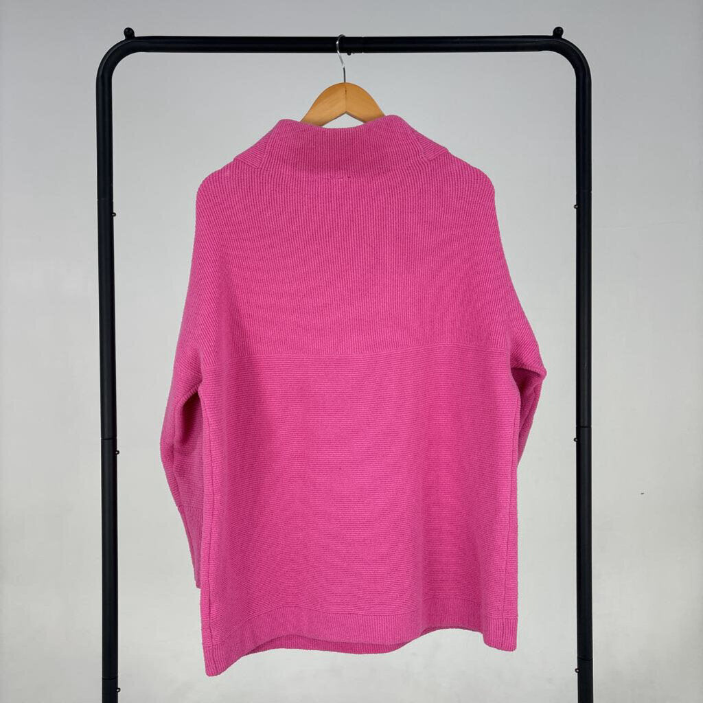 Ribbed Mock Neck Knit Sweater (XS)