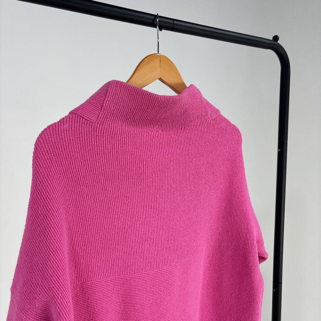 Ribbed Mock Neck Knit Sweater (XS)