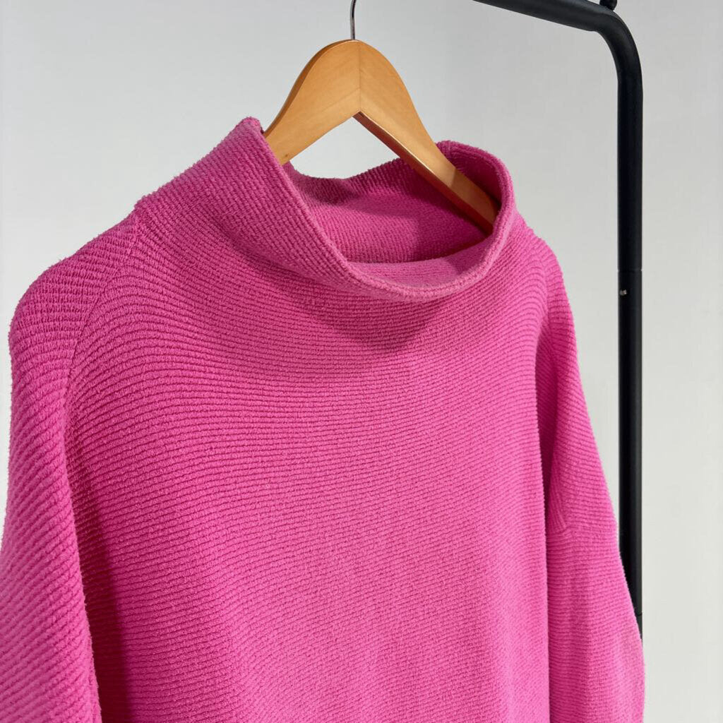 Ribbed Mock Neck Knit Sweater (XS)