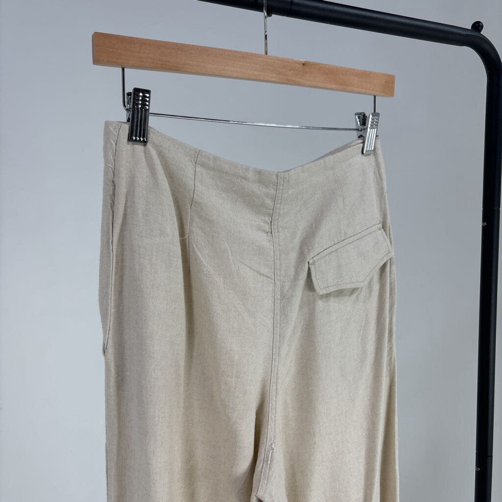 Wide Leg Linen Trouser (4)