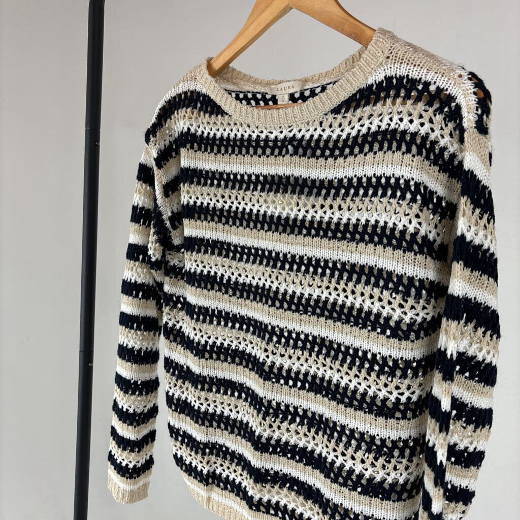 NWT Striped Knit Sweater (S)