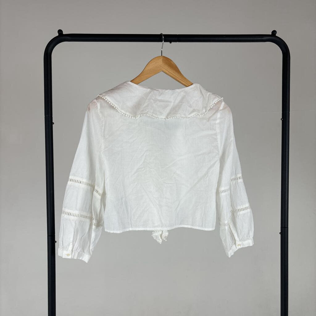 Linen Collared Top (XS)