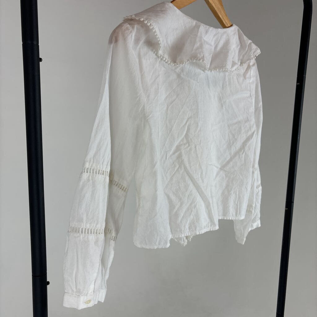 Linen Collared Top (XS)