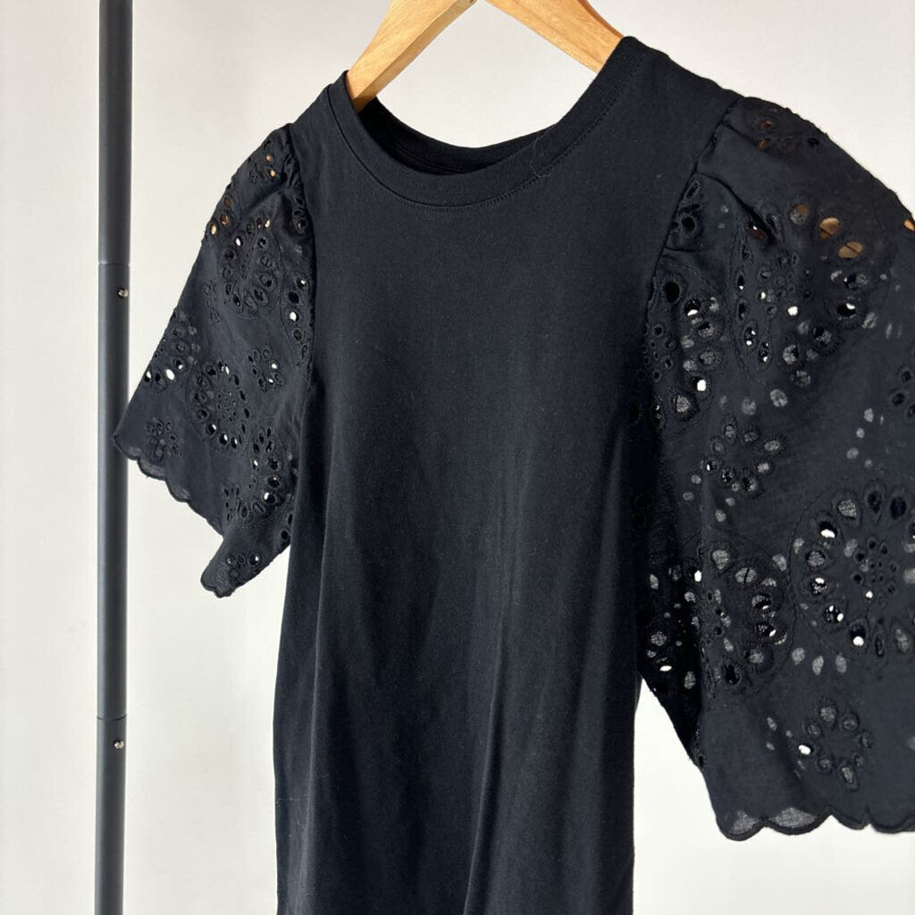 Eyelet Sleeve Top (XS)