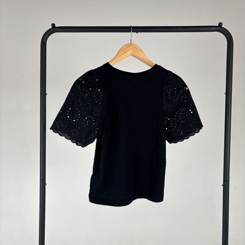 Eyelet Sleeve Top (XS)