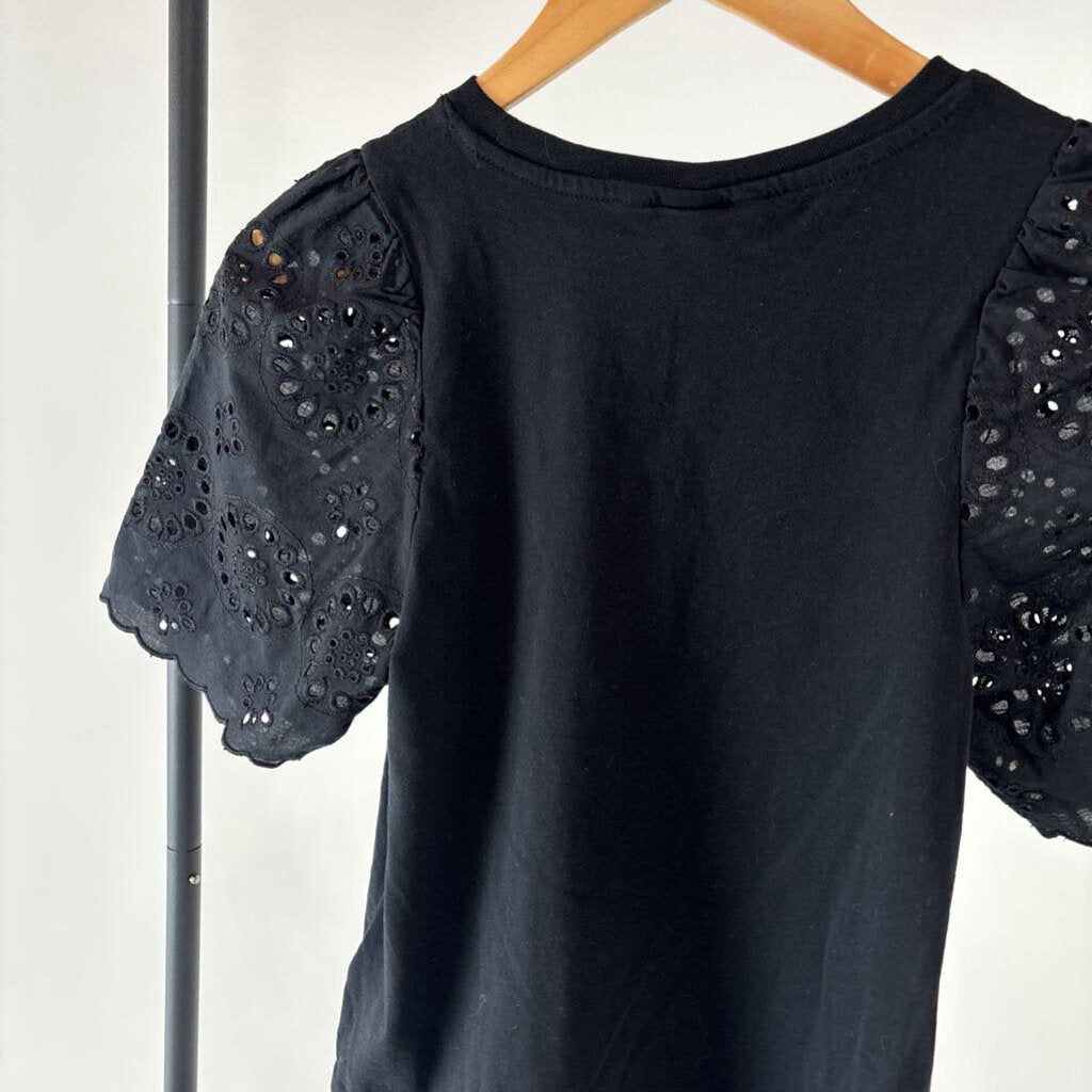 Eyelet Sleeve Top (XS)