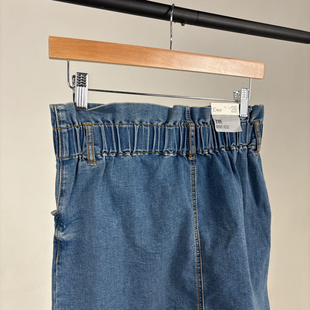 NWT! Paperbag Waist Denim Skirt (28)