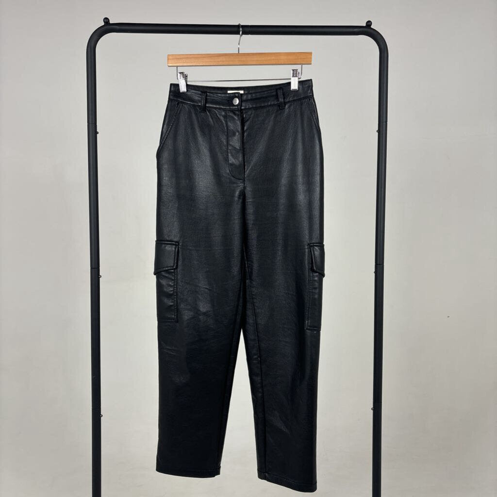 'Modern Cargo' Vegan Leather Pant (4)