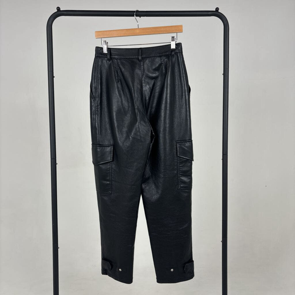 'Modern Cargo' Vegan Leather Pant (4)