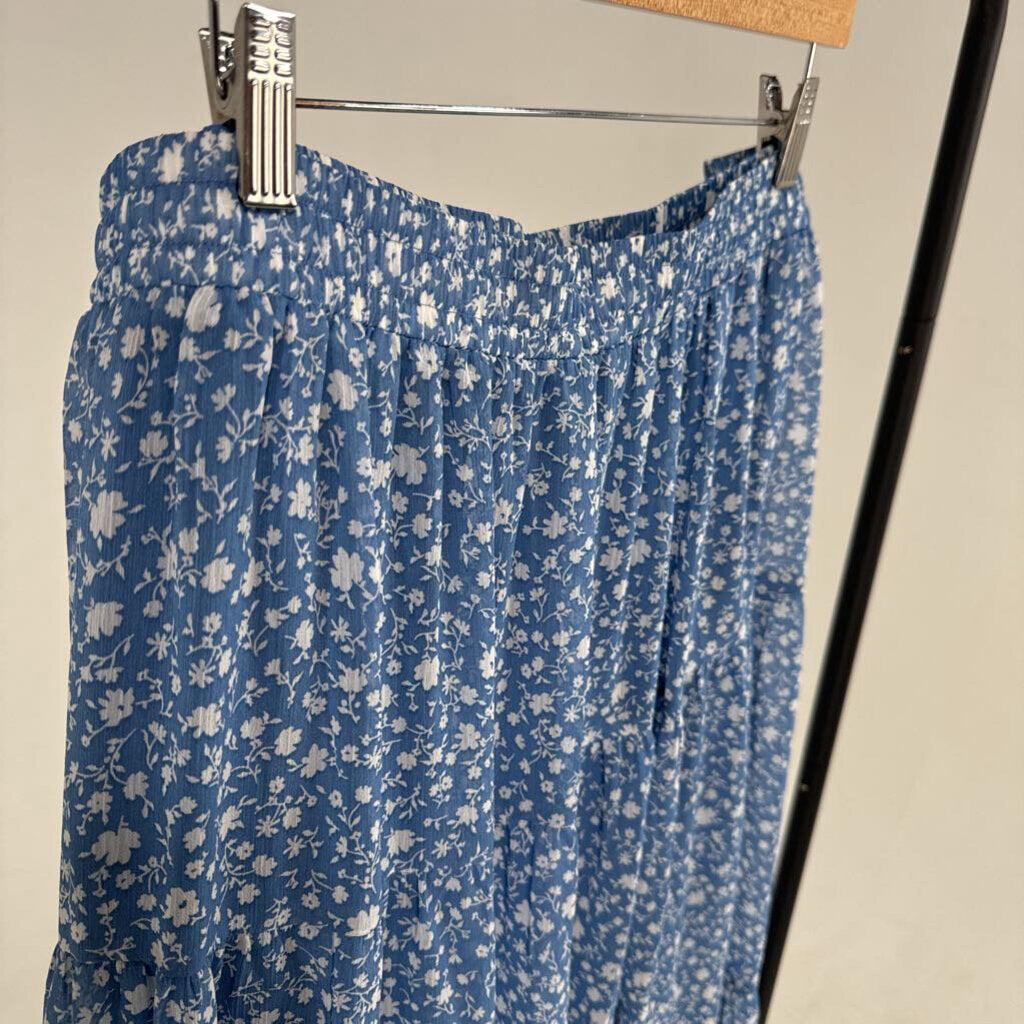 Floral Tiered Midi Skirt (1X)