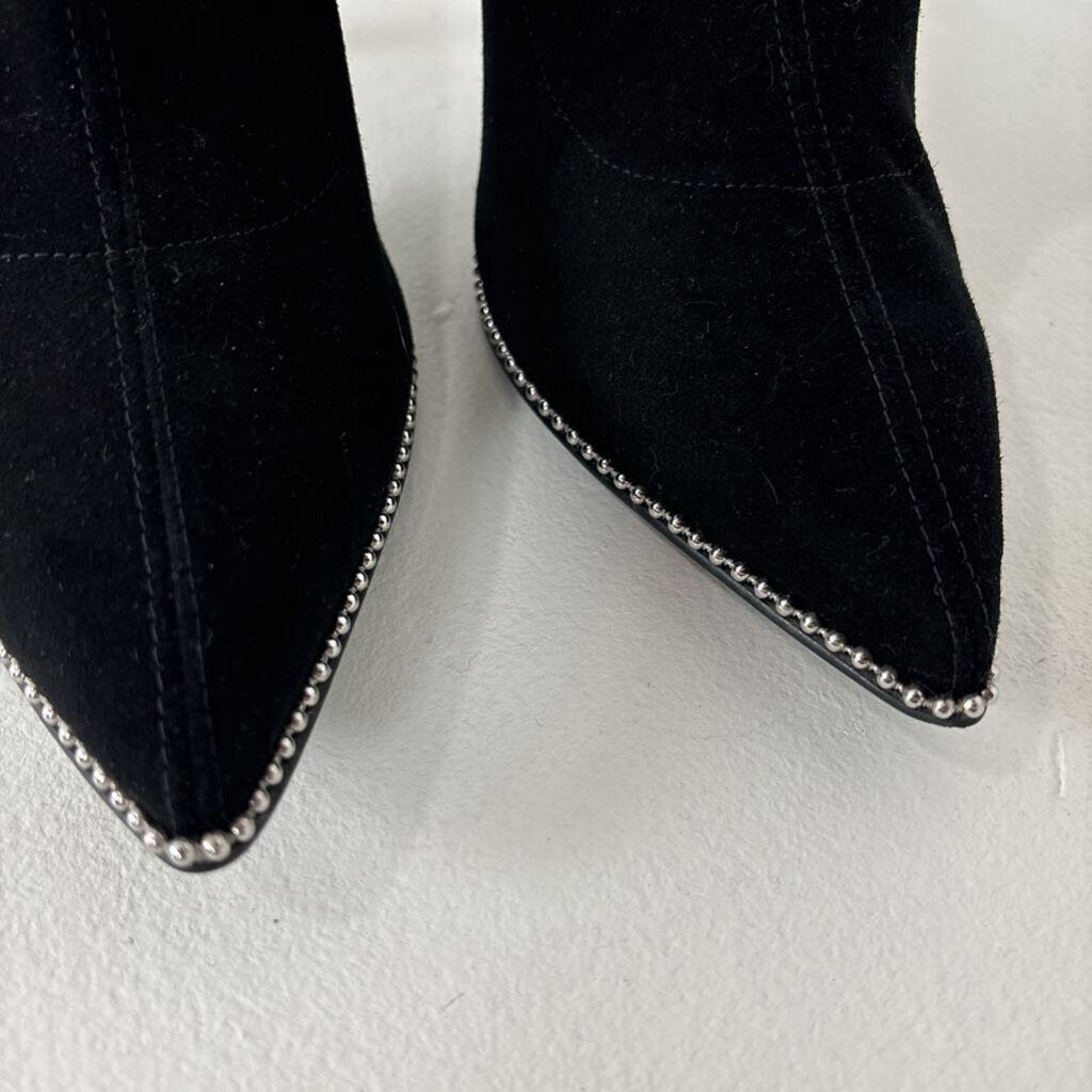 Studded Pointed Toe Ankle Boot (7.5)