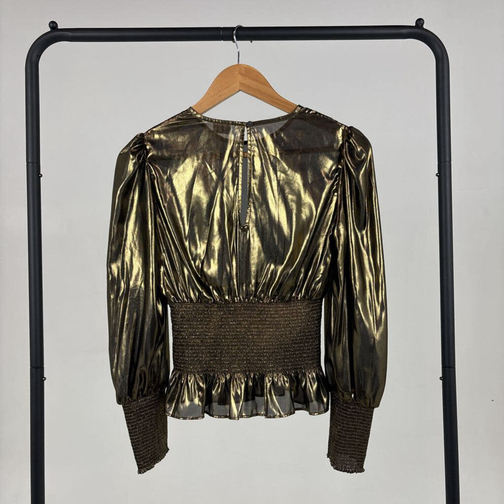 Long Sleeve Metallic Top (XS)