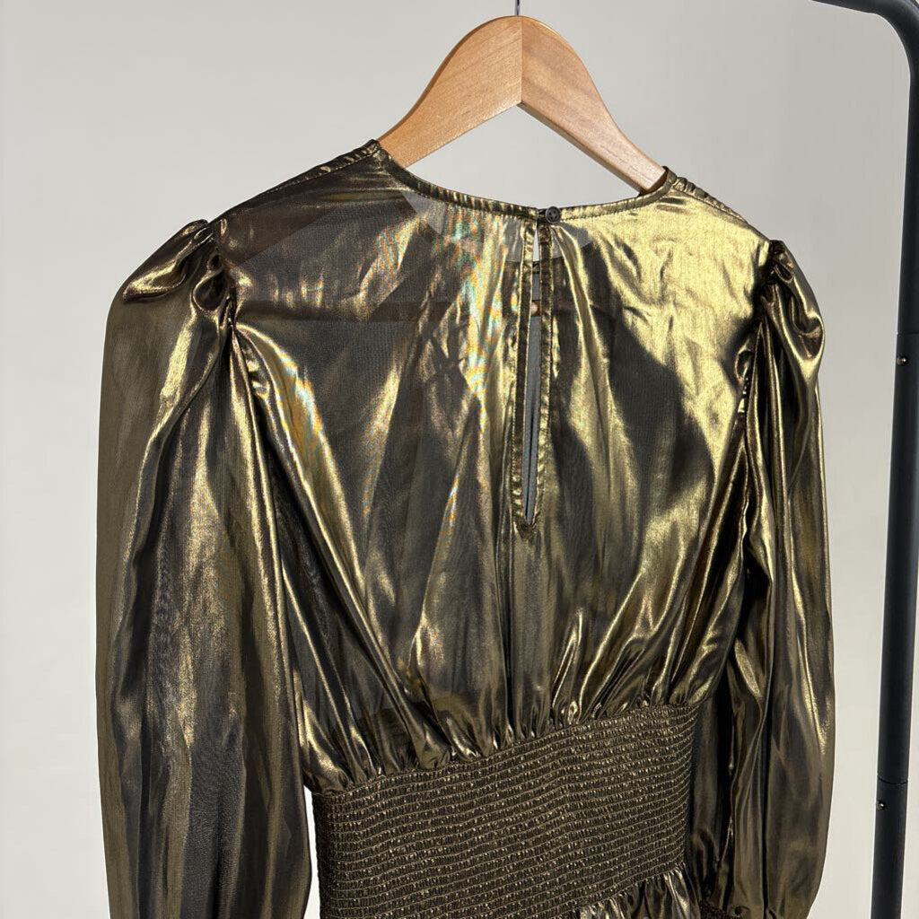 Long Sleeve Metallic Top (XS)